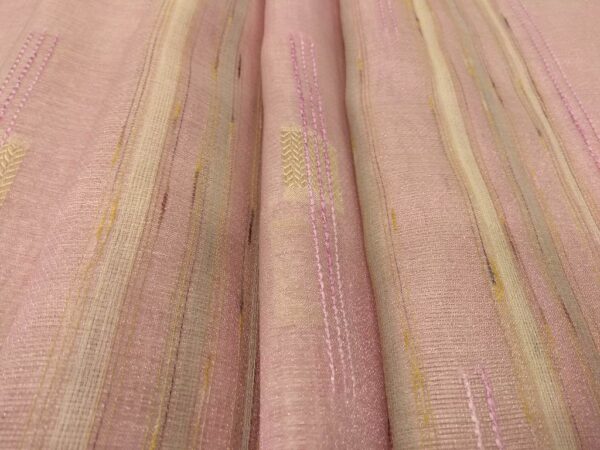 κουρτινα ετοιμη μετρο ροζ μωβ ριγα (5)