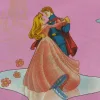 κουρτίνα ραμμένη για παιδικά δωμάτια πριγκίπισσες βαμβακερή